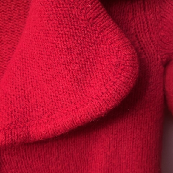 Nine west red sweater one button down. size S Cardigan style romantic - Picture 4 of 9
